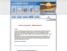 Tablet Screenshot of mazurski.com.pl